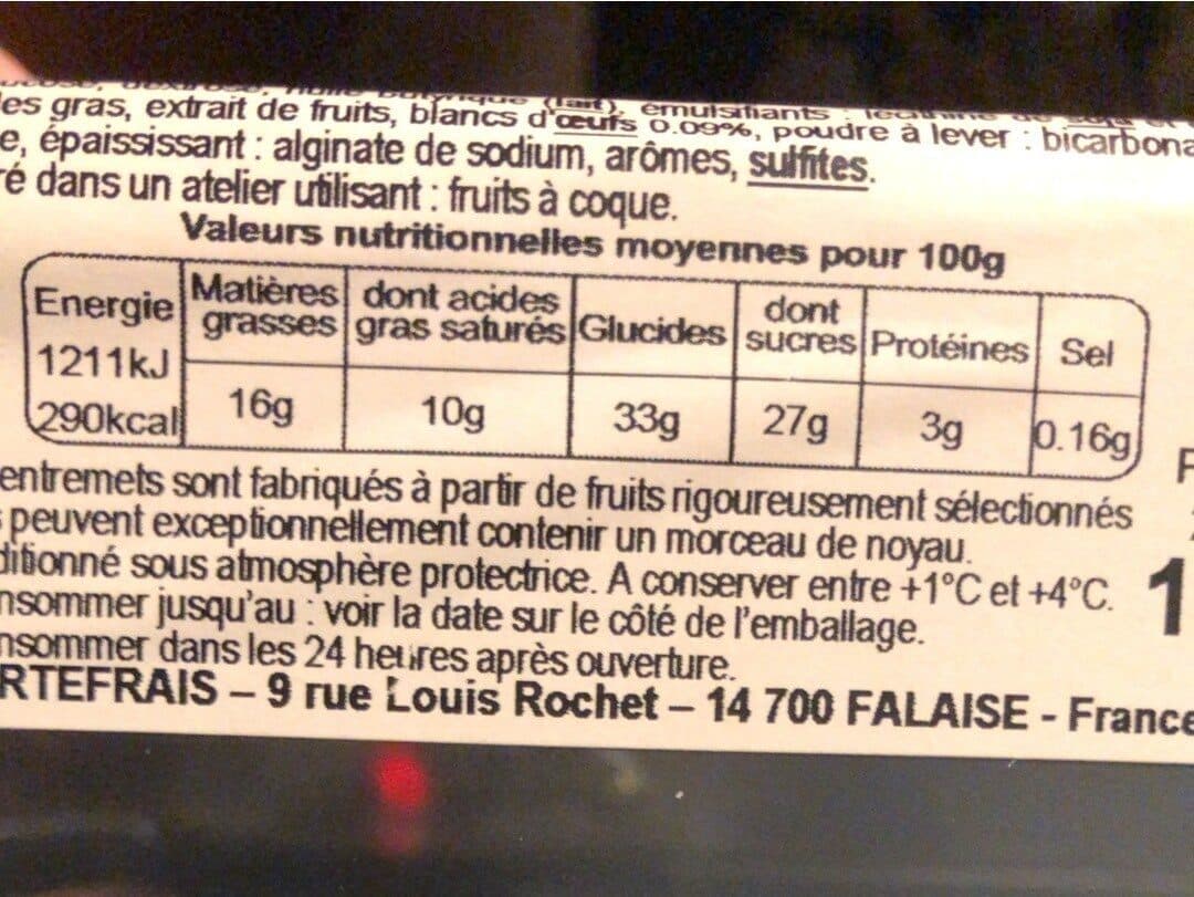Open Food Facts Foreêts Noires packshot