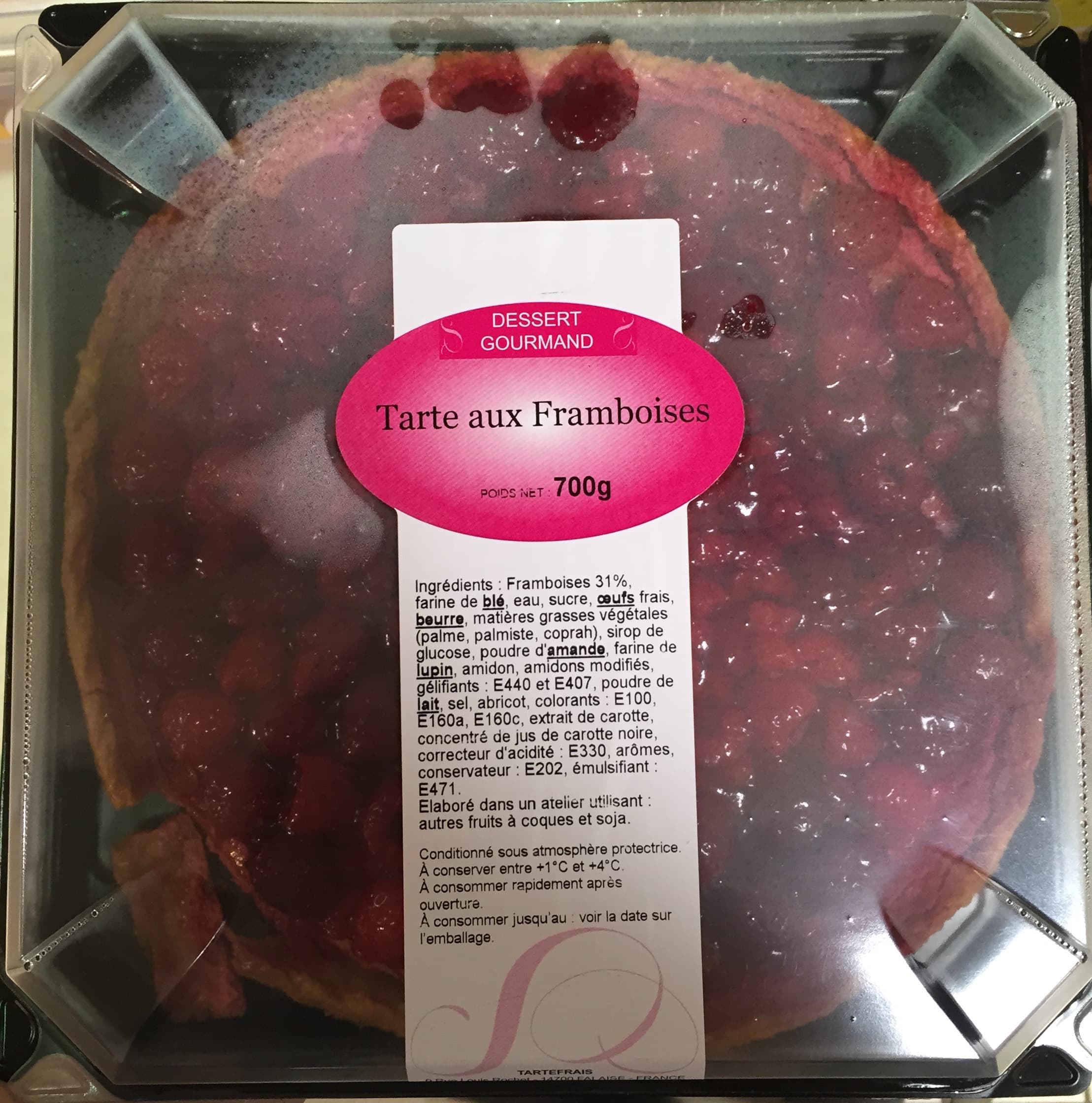 Dessert Gourmand Tarte aux Framboises packshot