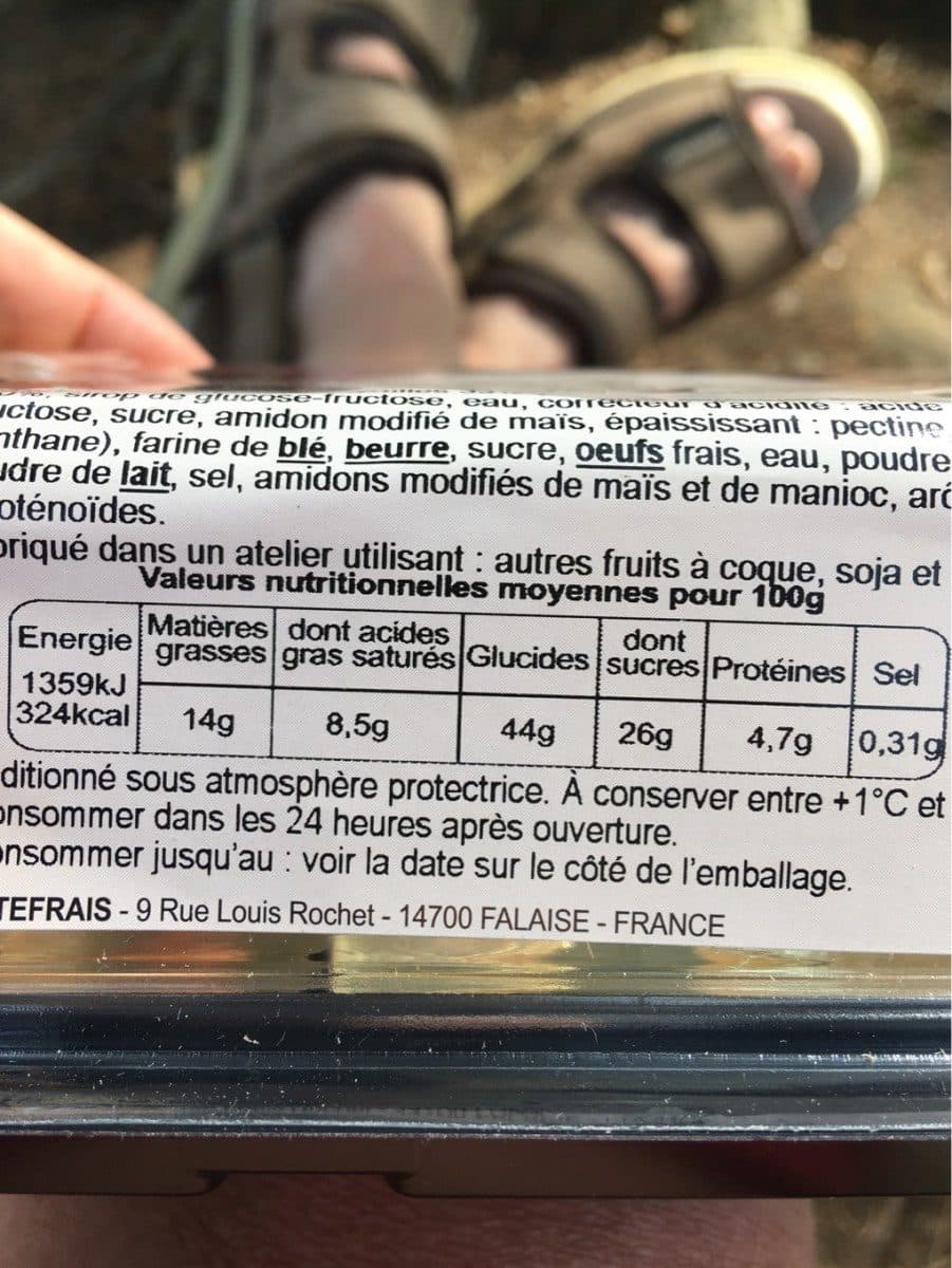 Open Food Facts Tartelette myrtilles packshot