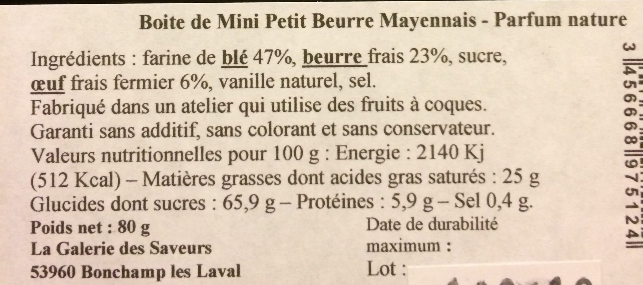 Sans Mini petit beurre Mayennais packshot