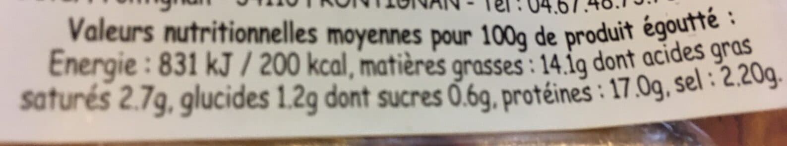 Pêcheries Sétoises Pecheries setoises, Filets anchois marines a la catalane packshot