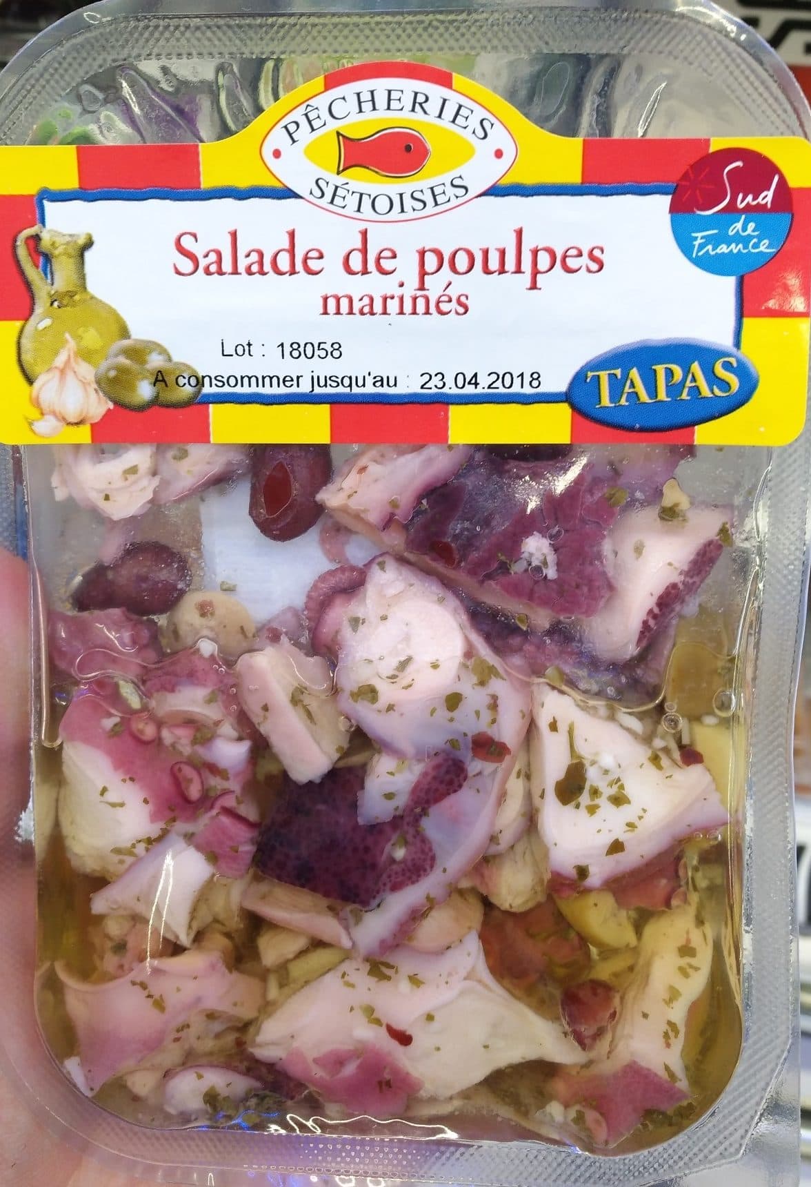 Pêcheries Sétoises Salade de poulpes Marinés packshot