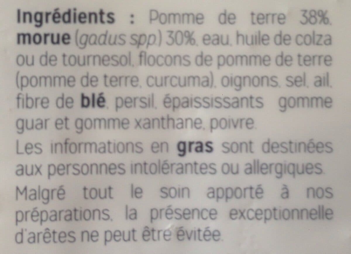 La Cuisine du Poissonnier Brandade de morue packshot