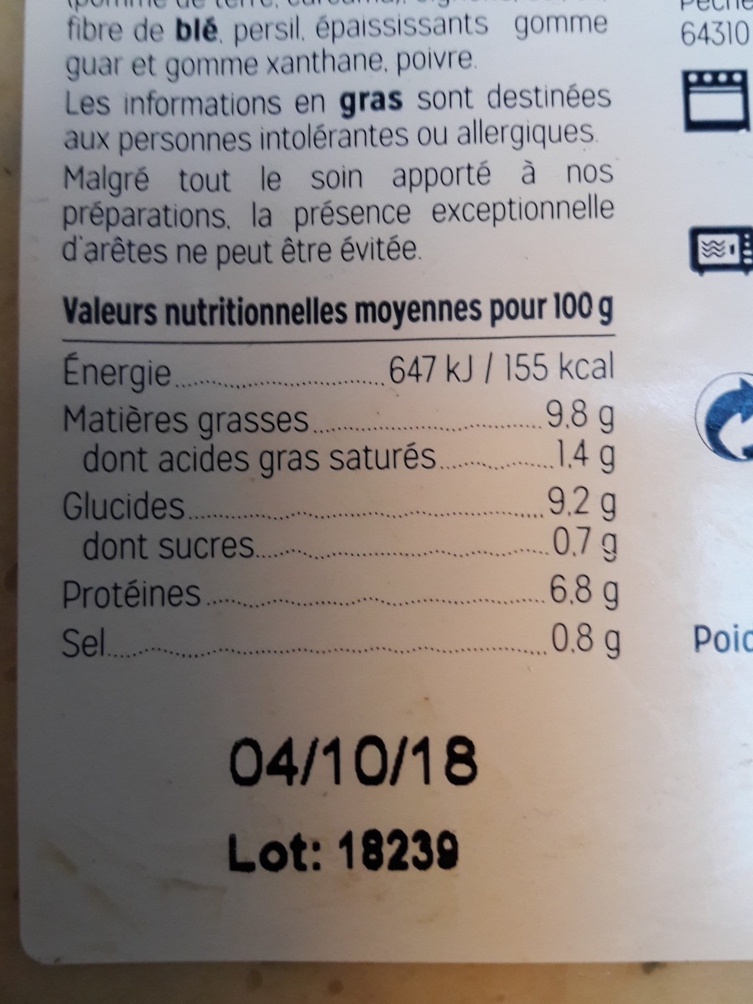La Cuisine du Poissonnier Brandade de morue packshot