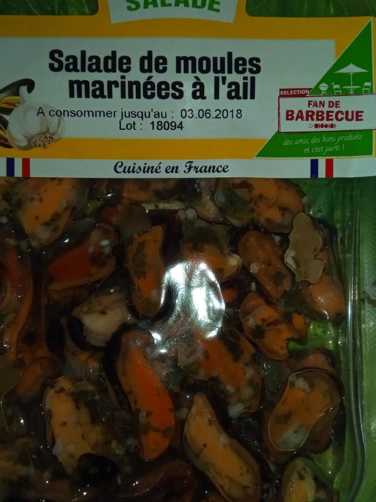 Open Food Facts Salade de moules marinées à l'ail packshot