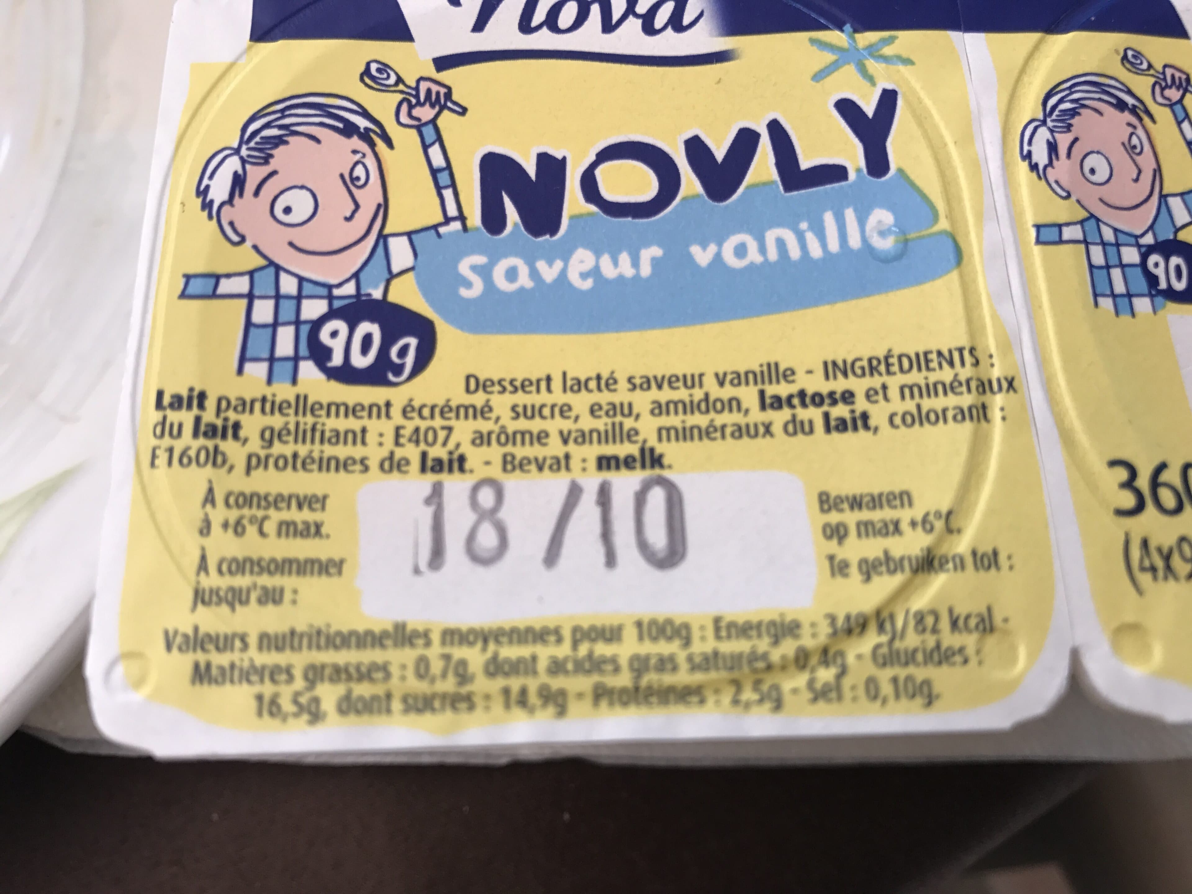 Nova Novly, saveur vanille packshot