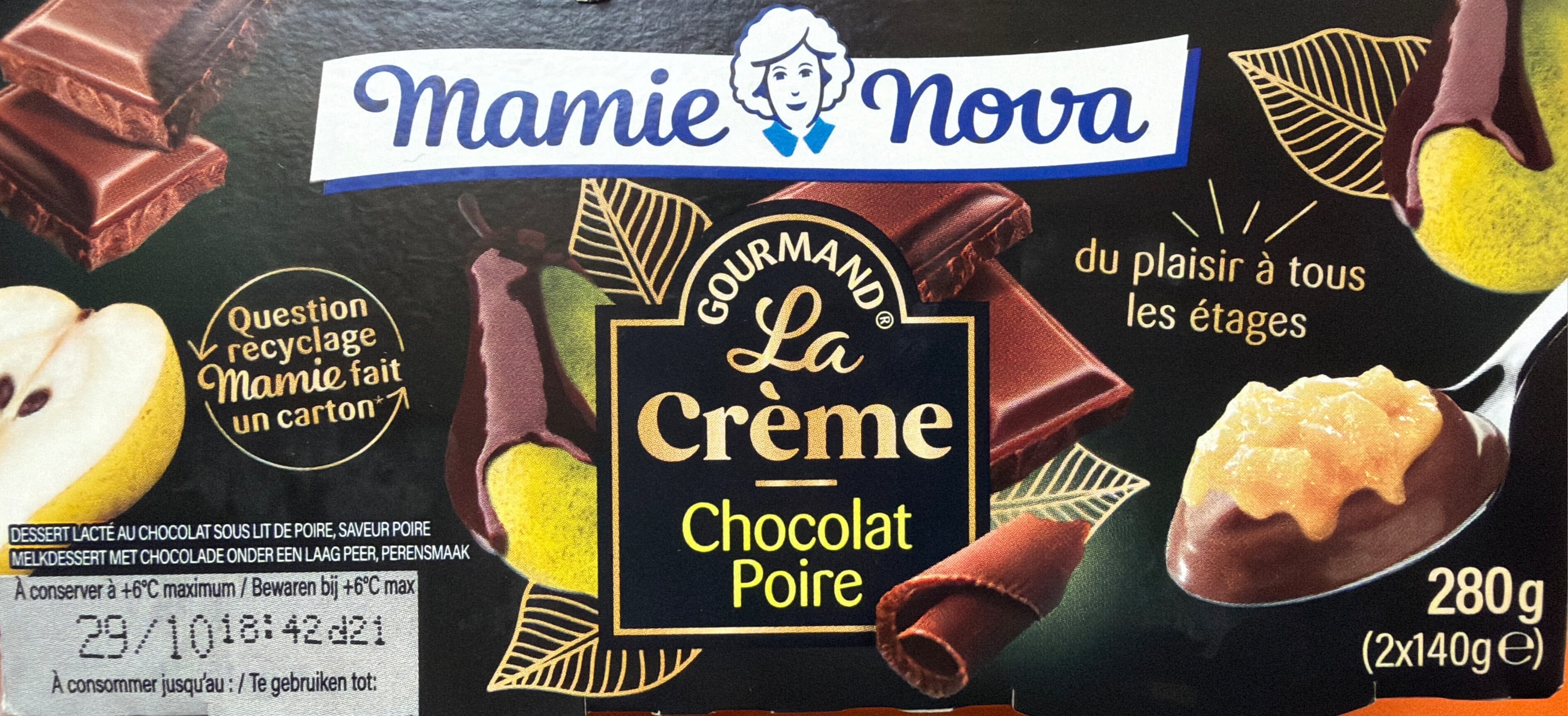 Mamie Nova La Crème Chocolat Poire packshot