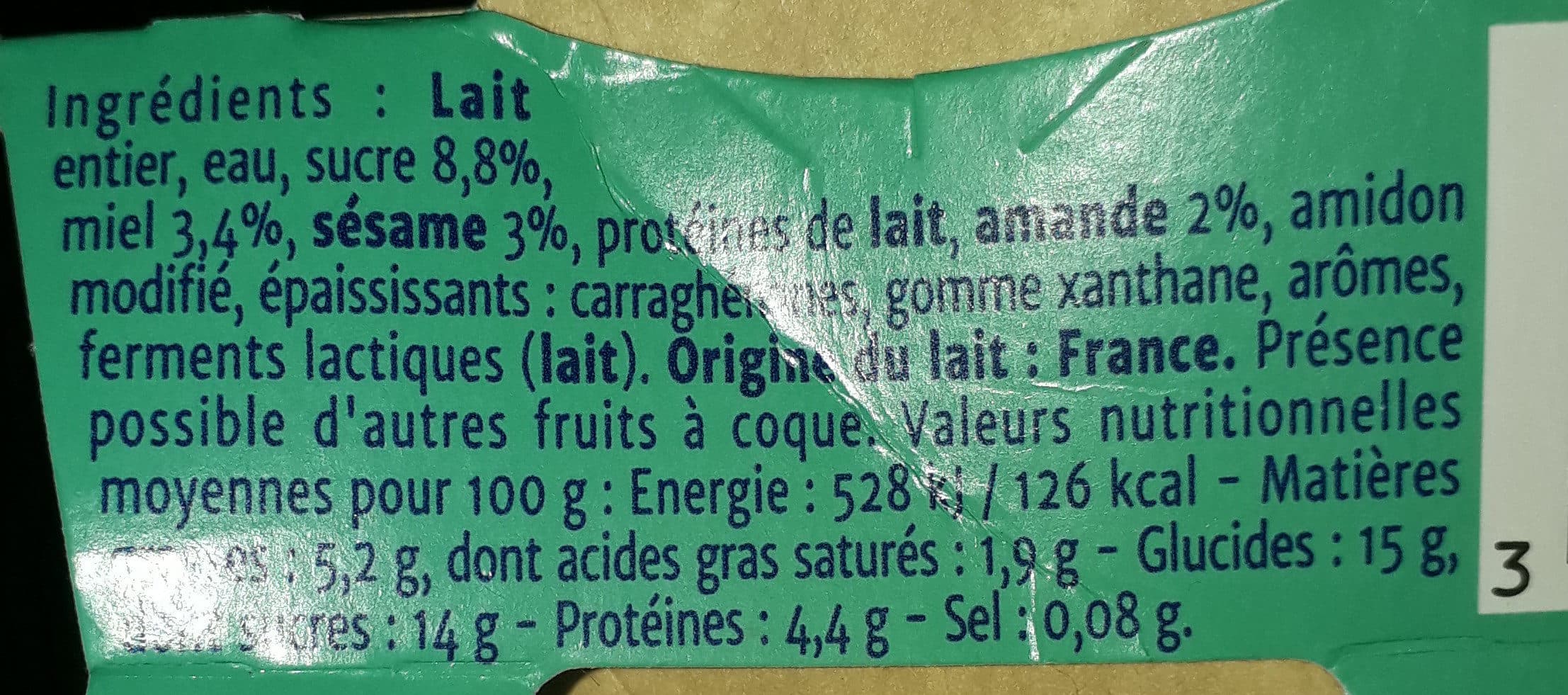 mamie nova Gourmand - Yaourt oriental packshot