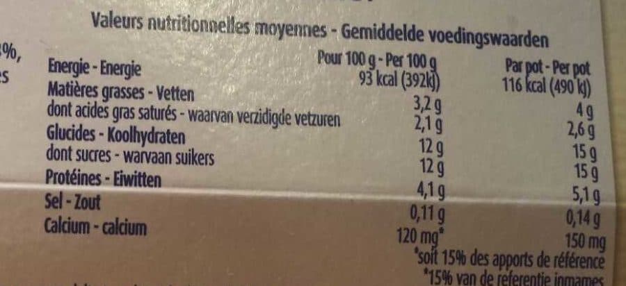 mamie nova yaourt brassé au sucre de canne au lait entier packshot