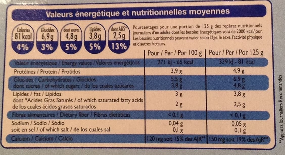 Leader Price Yaourts Brassés Nature packshot