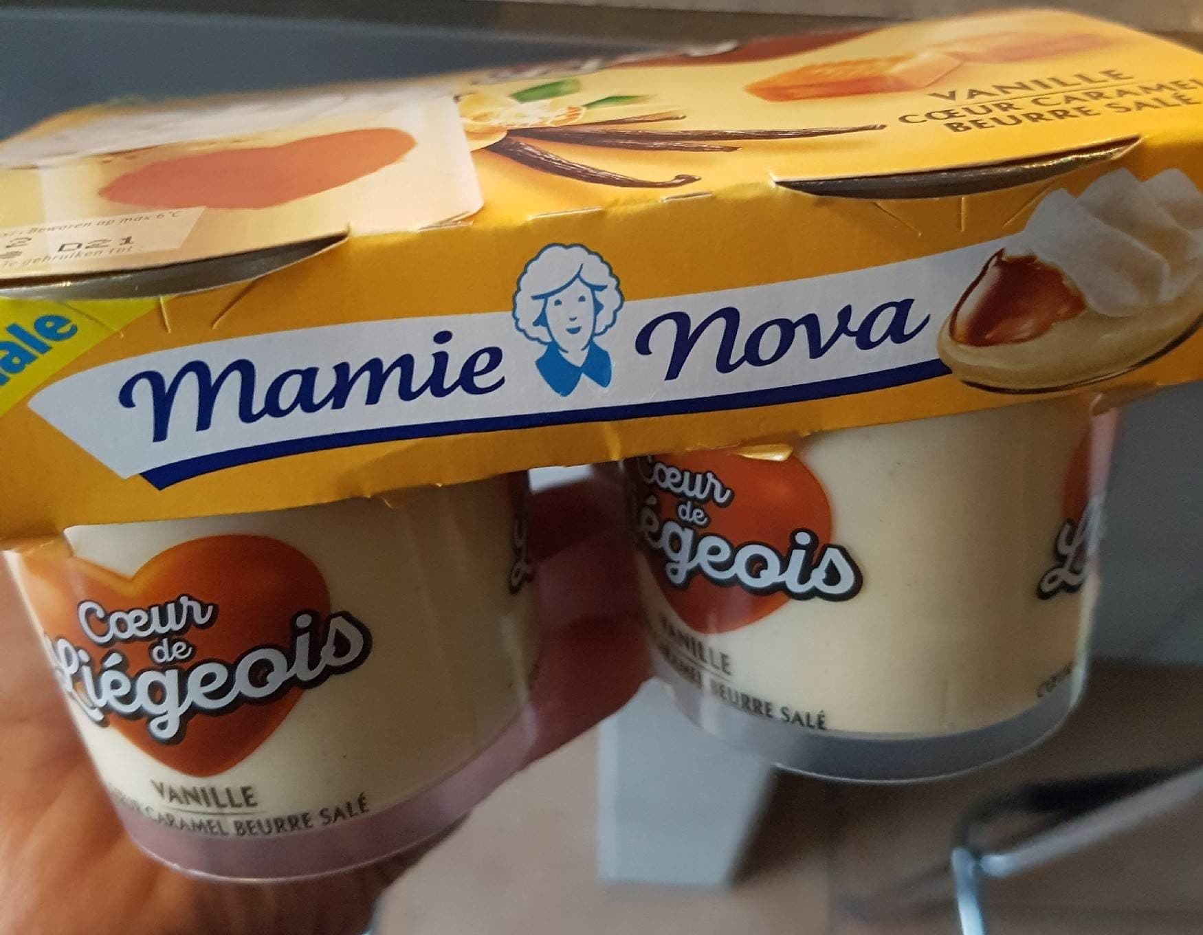 Nova Gourmand Dessert Cœur de Liégeois les 4 pots de 120 g packshot