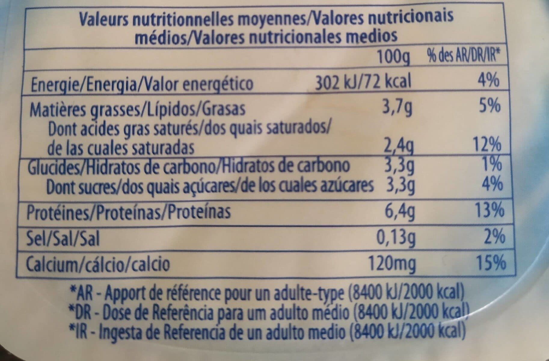 Novandie Fromage Blanc Nature packshot