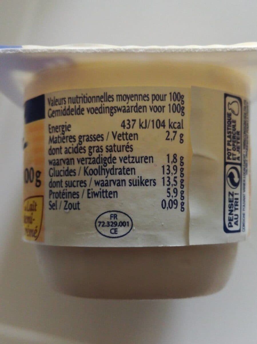 Mamie Nova Fromage Blanc 6,1 % 100 G Vanille Lait Demi écrémé packshot