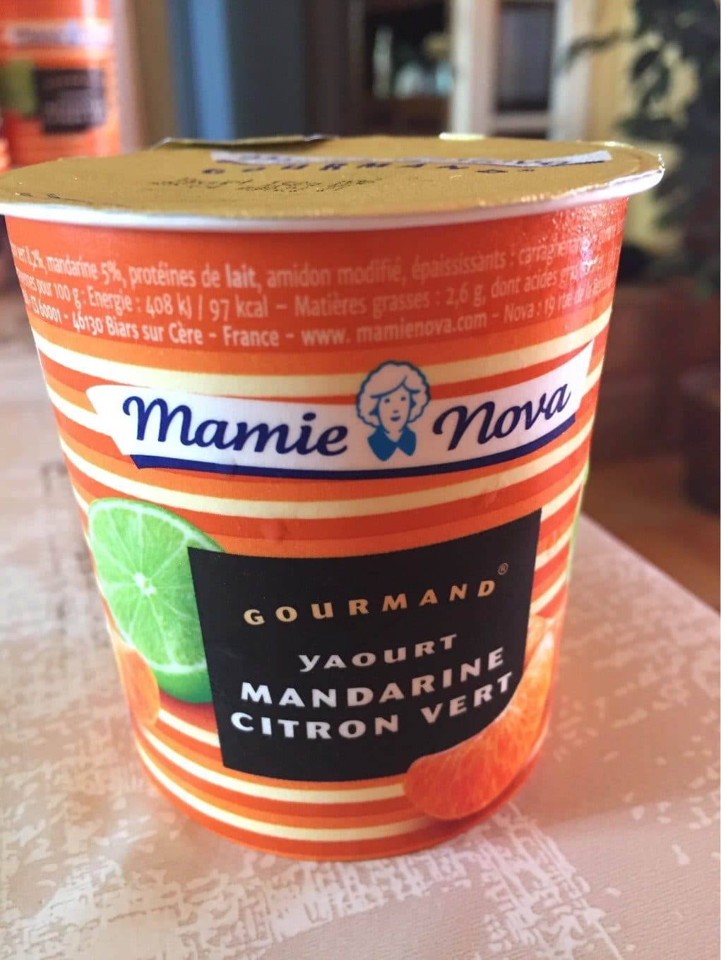 Mamie Nova Le yaourt gourmand mandarine citron vert packshot
