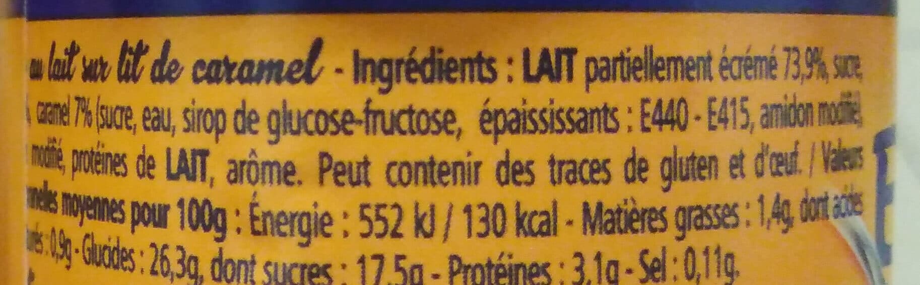 Nova Les Entremets, riz au lait caramel packshot