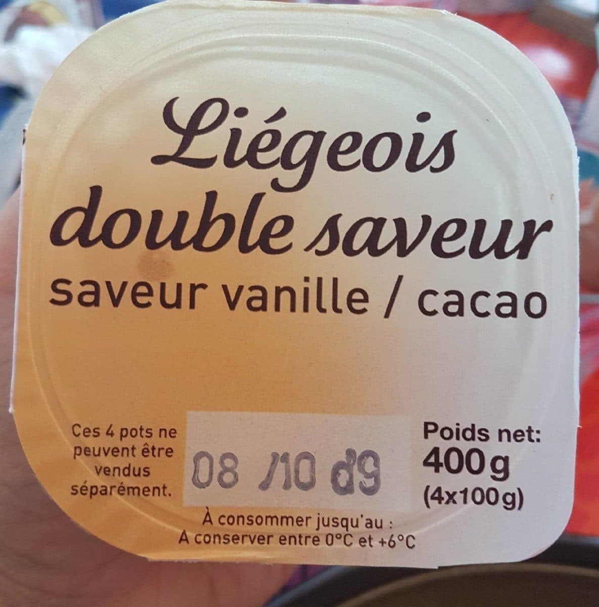 Novandie Liégeois double saveur vanille / cacao packshot