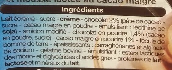 Novandie Liégeois double saveur chocolat / cacao packshot