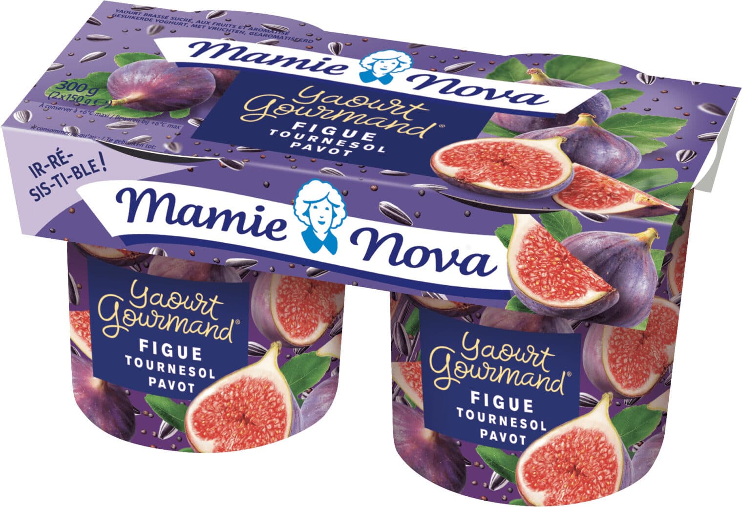 Mamie Nova Gourmand® Yaourt Figue Tournesol Pavot packshot