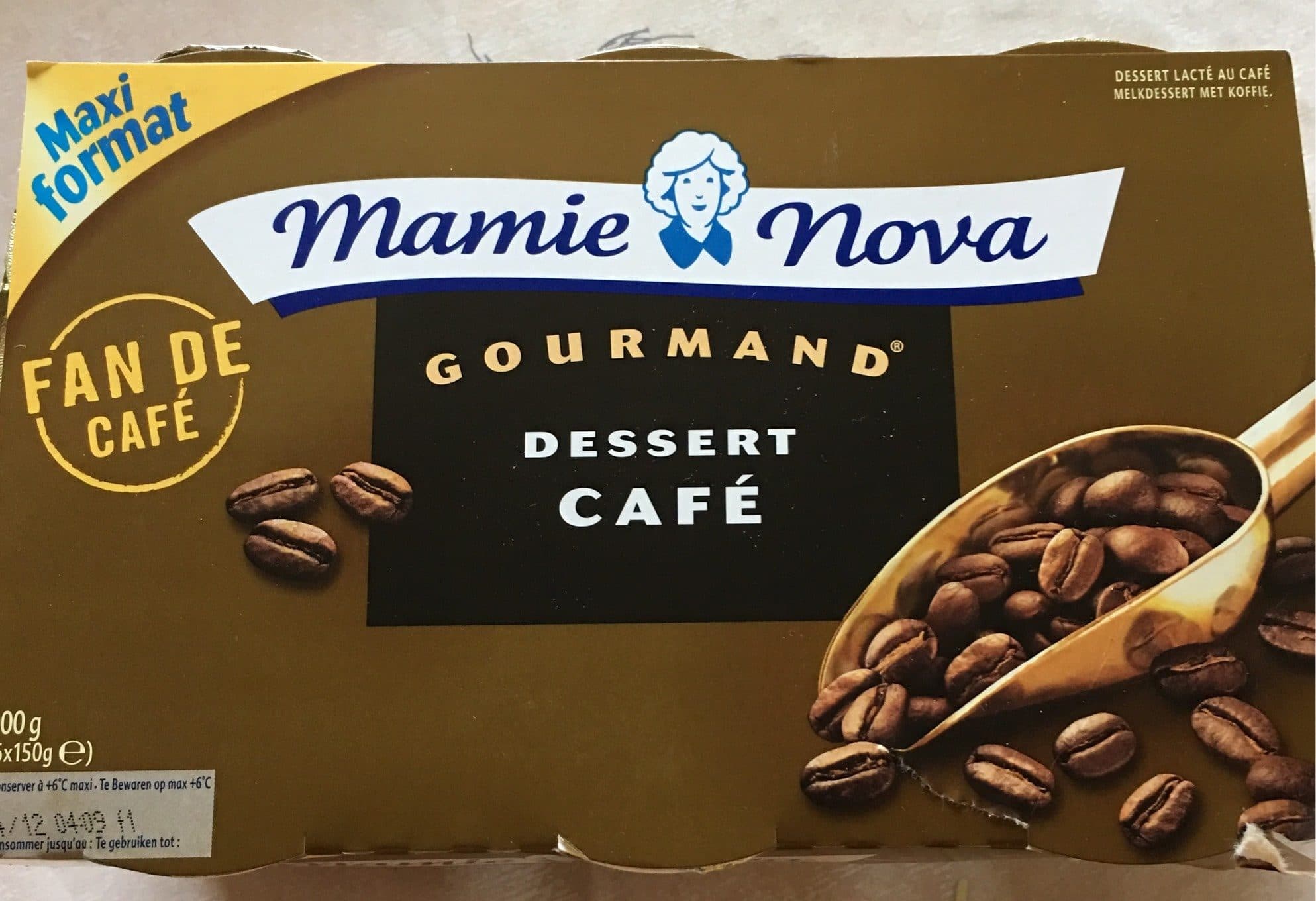 Mamie Nova Gourmand dessert café packshot