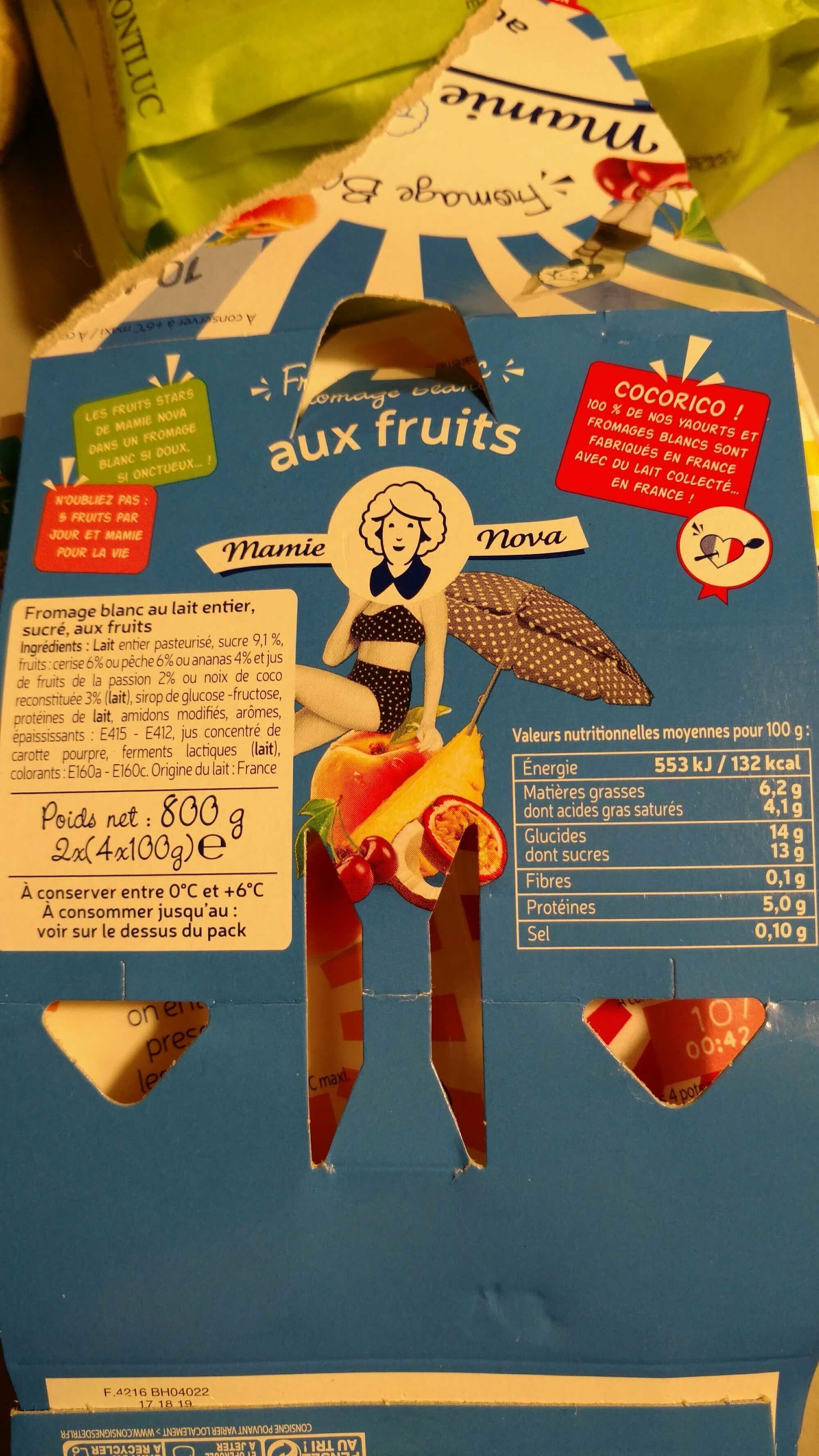 Mamie Nova Fromage blanc aux fruits packshot