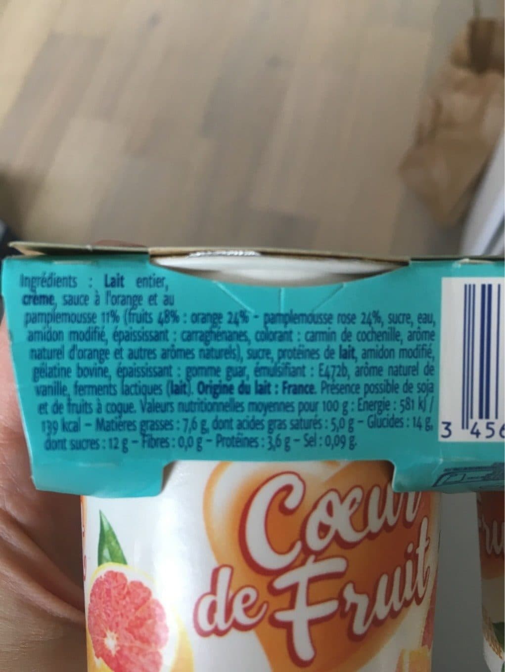 Mamie Nova Yaourts orange pamplemousse packshot