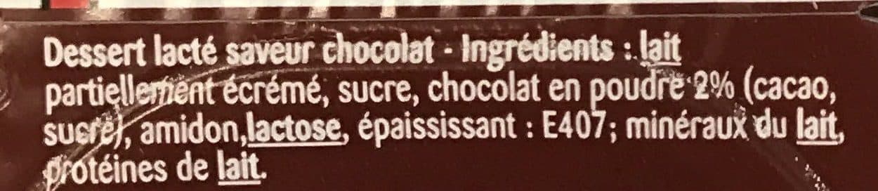 Novandie Lait gélifié aromatisé Chocolat packshot