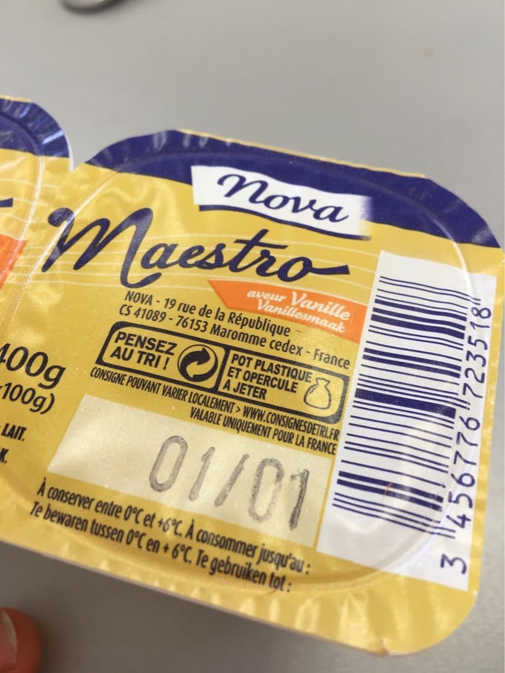 Nova Maestro Liégeois Saveur Vanille packshot
