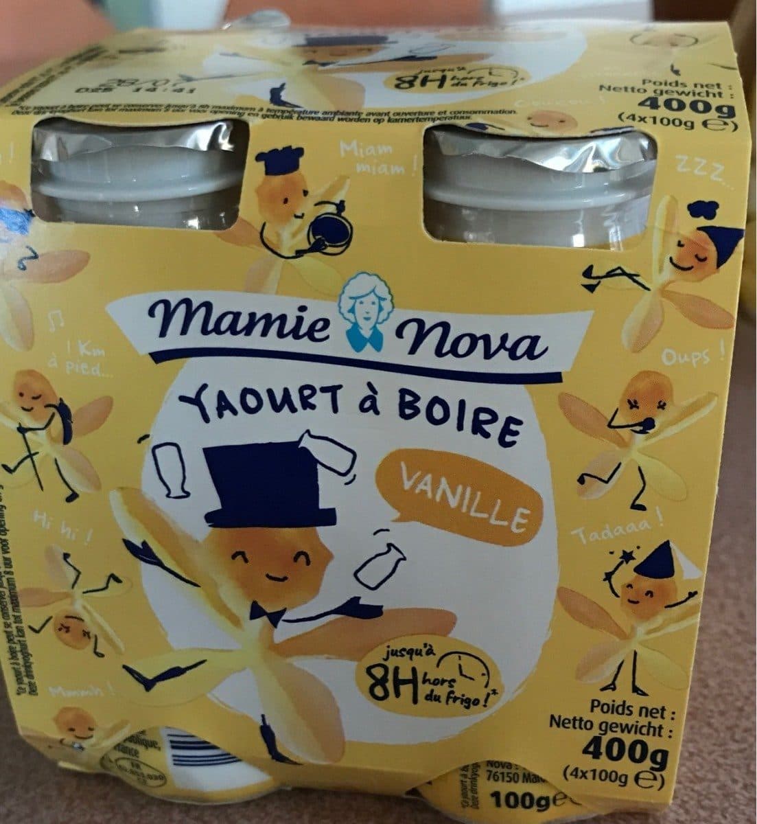 Mamie Nova Yaourt à Boire à La Vanille packshot
