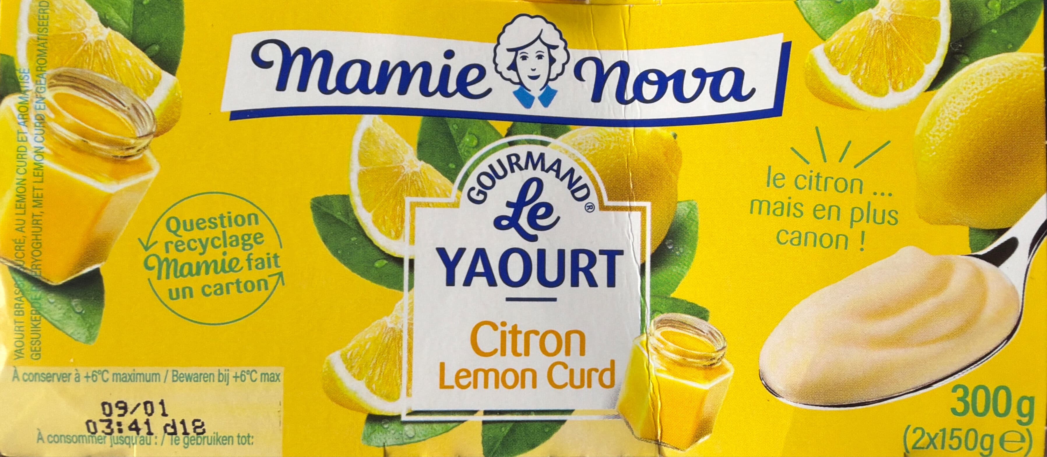 Mamie Nova Le Yaourt Citron Lemon Curd packshot