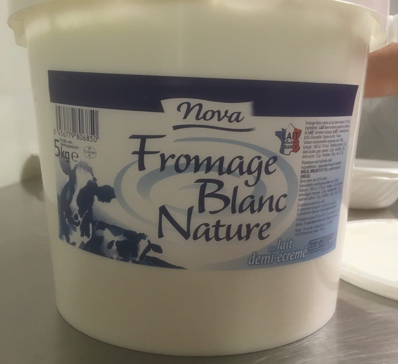 Nova Fromage blanc nature au lait demi-écrémé packshot