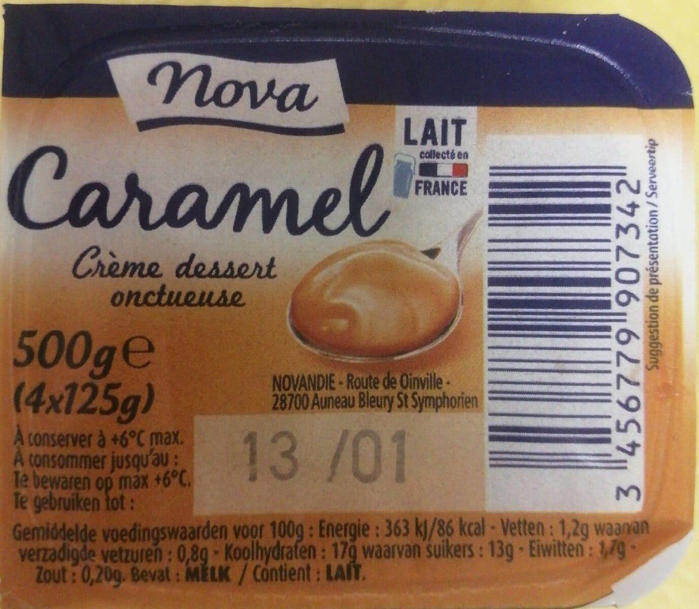Nova Crème Onctueuse Caramel packshot