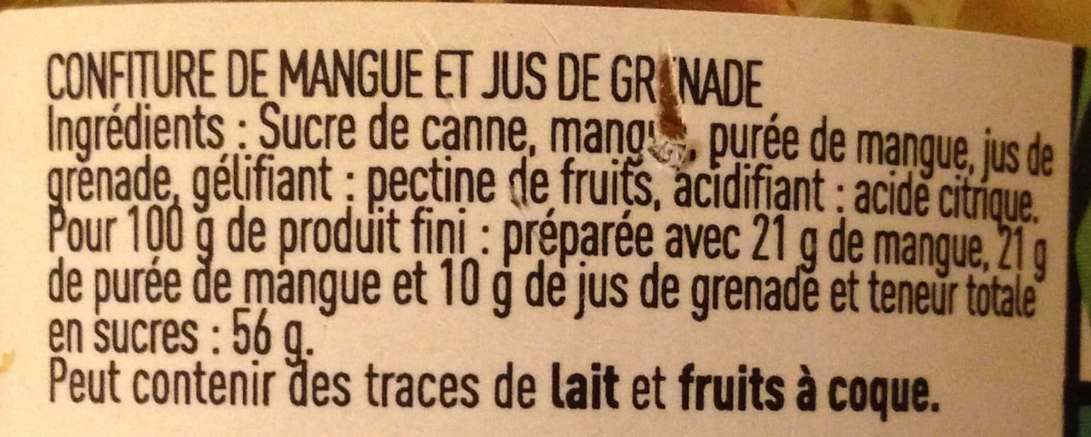 Fauchon Confiture 2018 Mangue, Grenade packshot