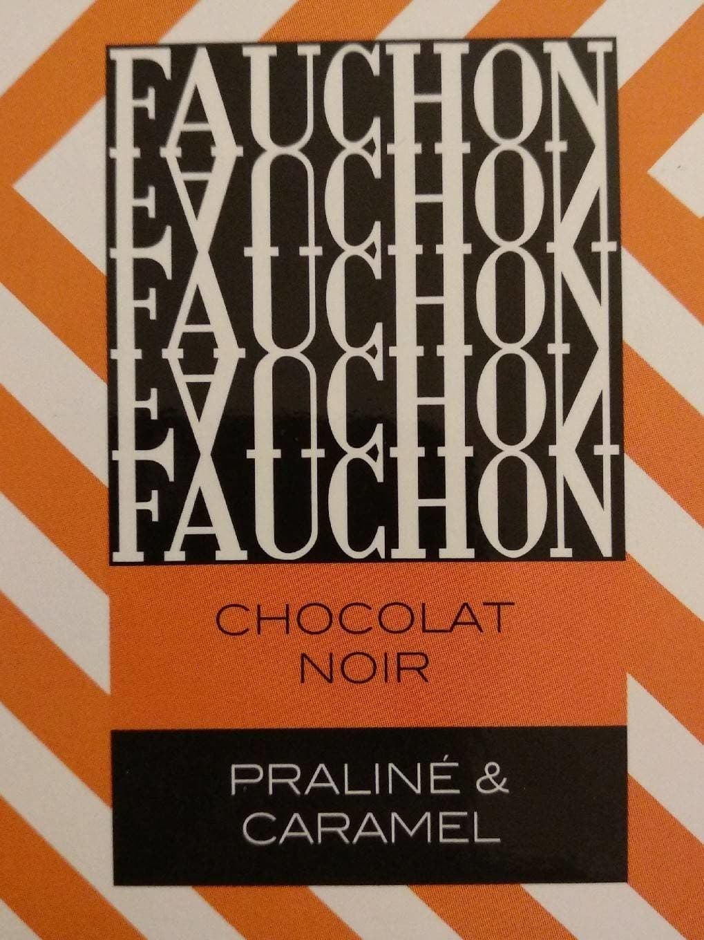 Fauchon Chocolat noir praliné et caramel packshot