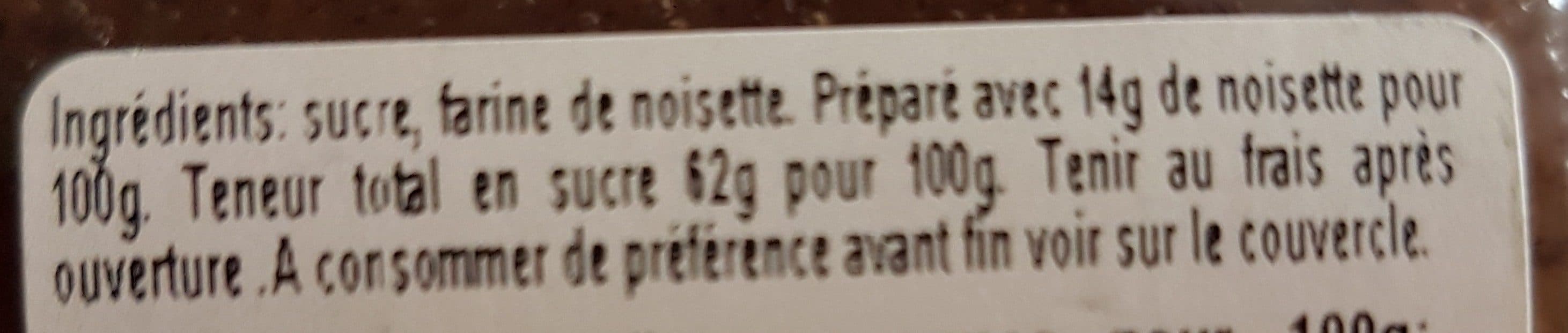Open Food Facts Confit de noisette packshot