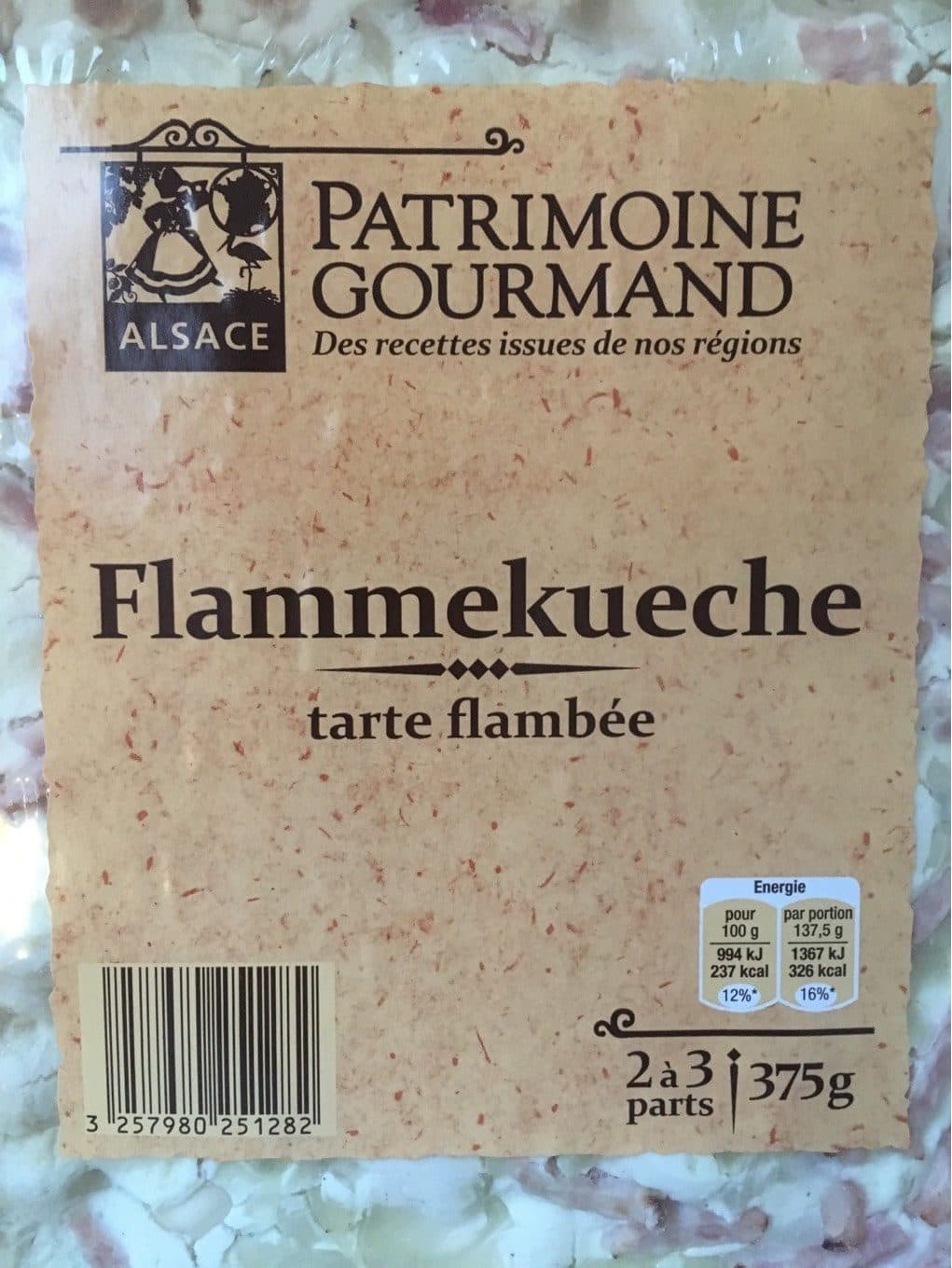 Patrimoine Gourmand Tarte flambée packshot