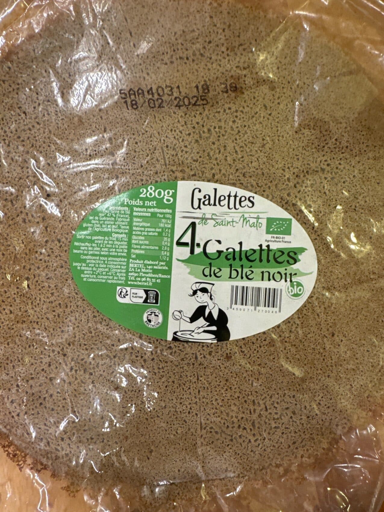 Galettes de Saint Malo Galettes Biologiques packshot