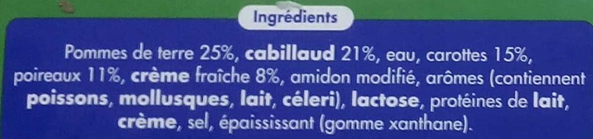 Weight Watchers Cabillaud et sa fondue de poireaux packshot