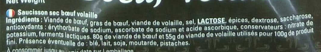 Isla Mondial Saucisson sec boeuf volaille packshot