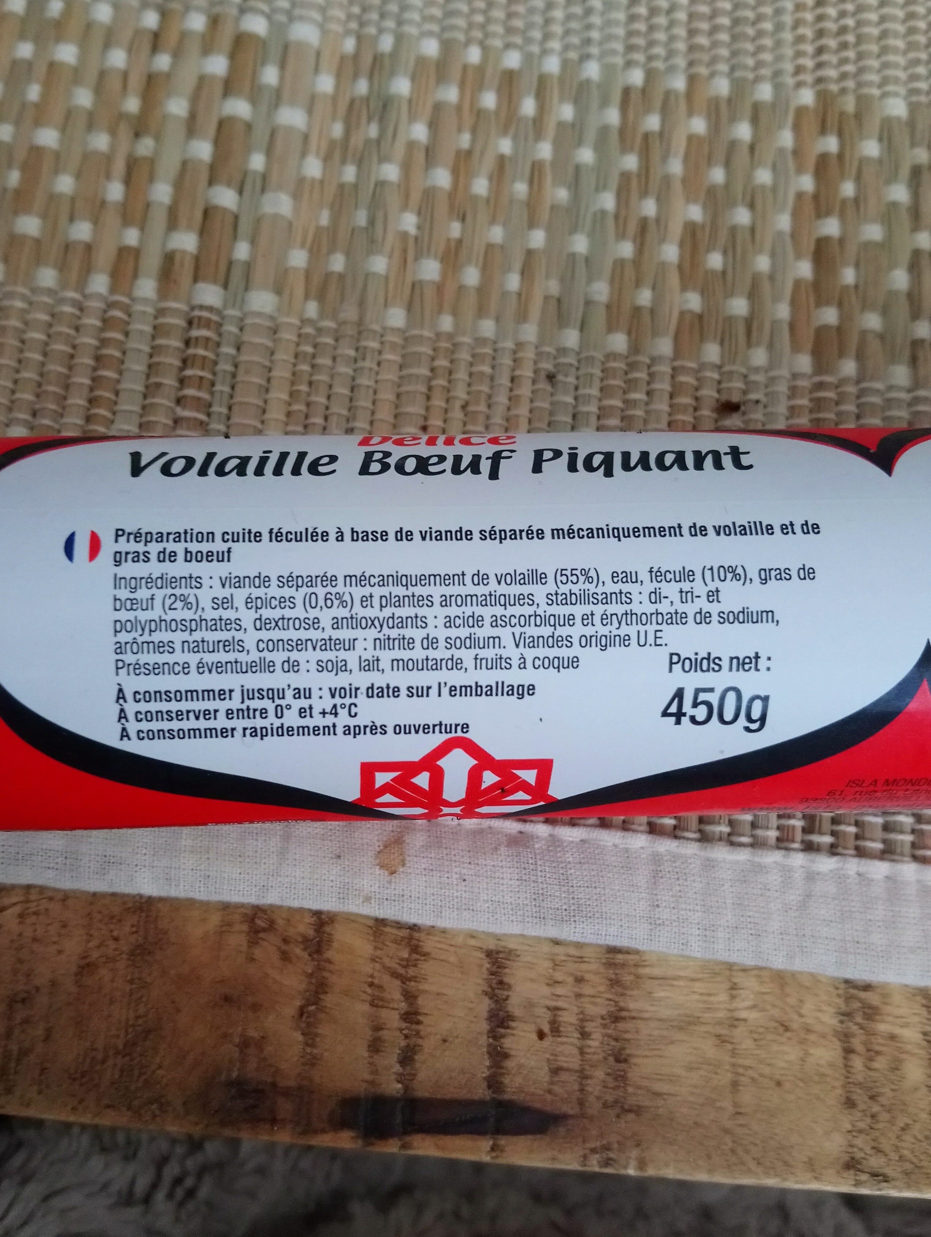 Isla mondial Delisaucis Nour volaille/boeuf piquant packshot
