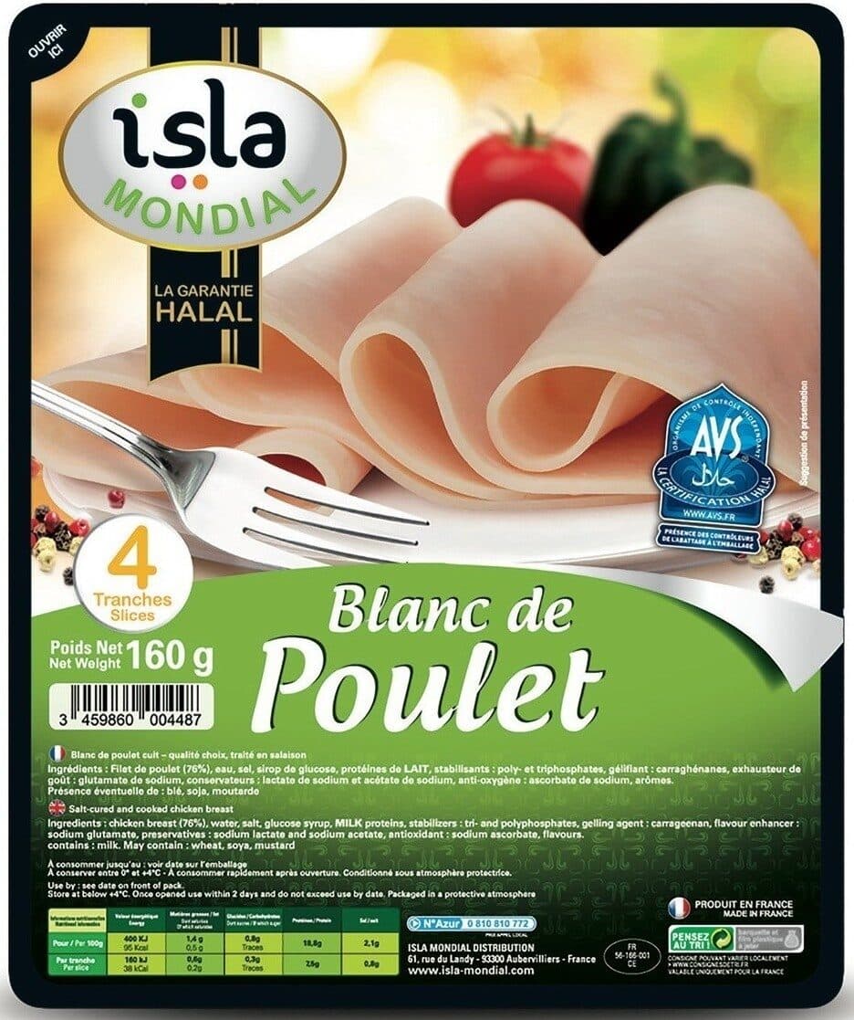Isla Mondial Blanc de Poulet halal packshot
