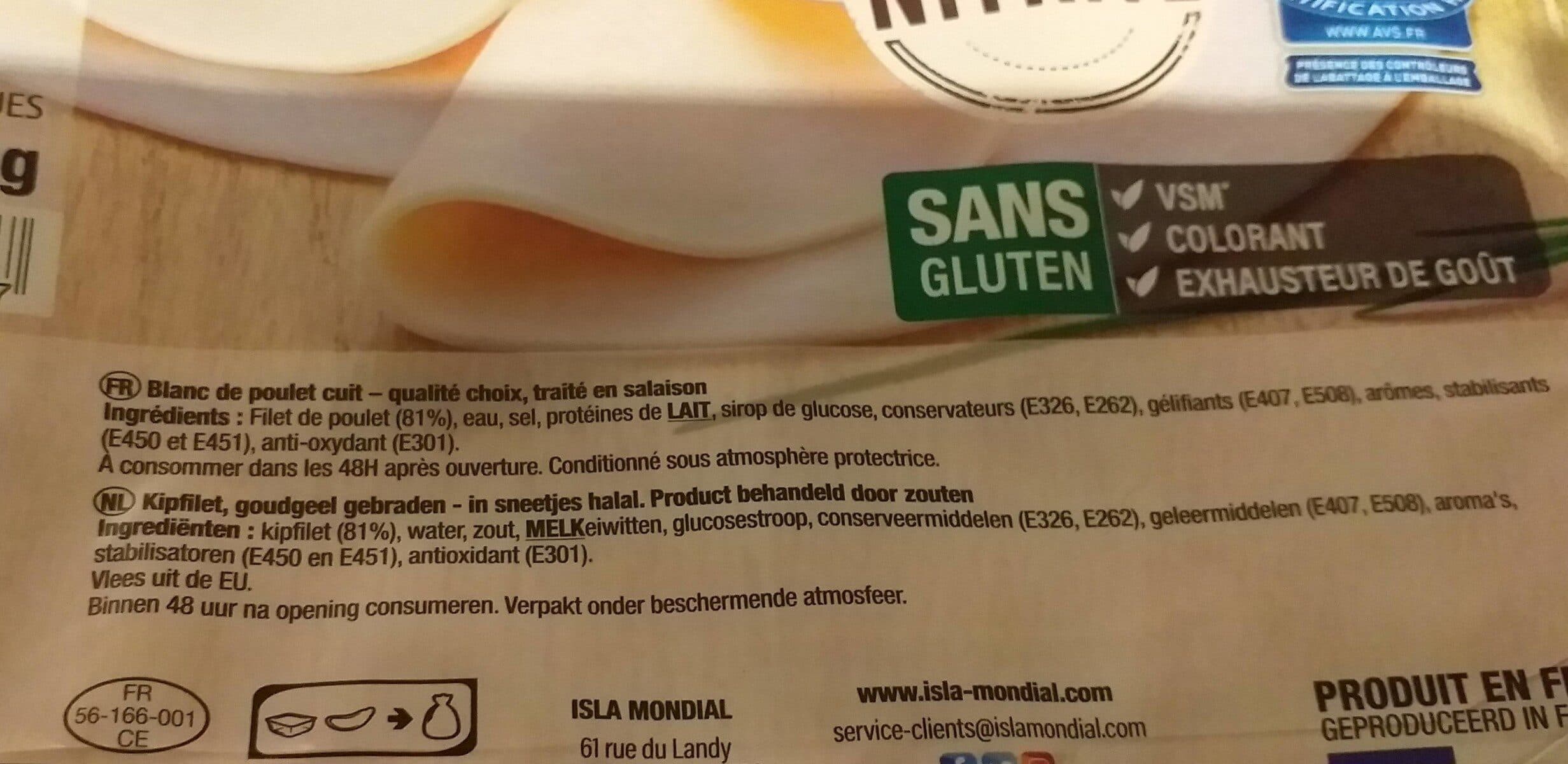 Isla Mondial Blanc de Poulet halal packshot