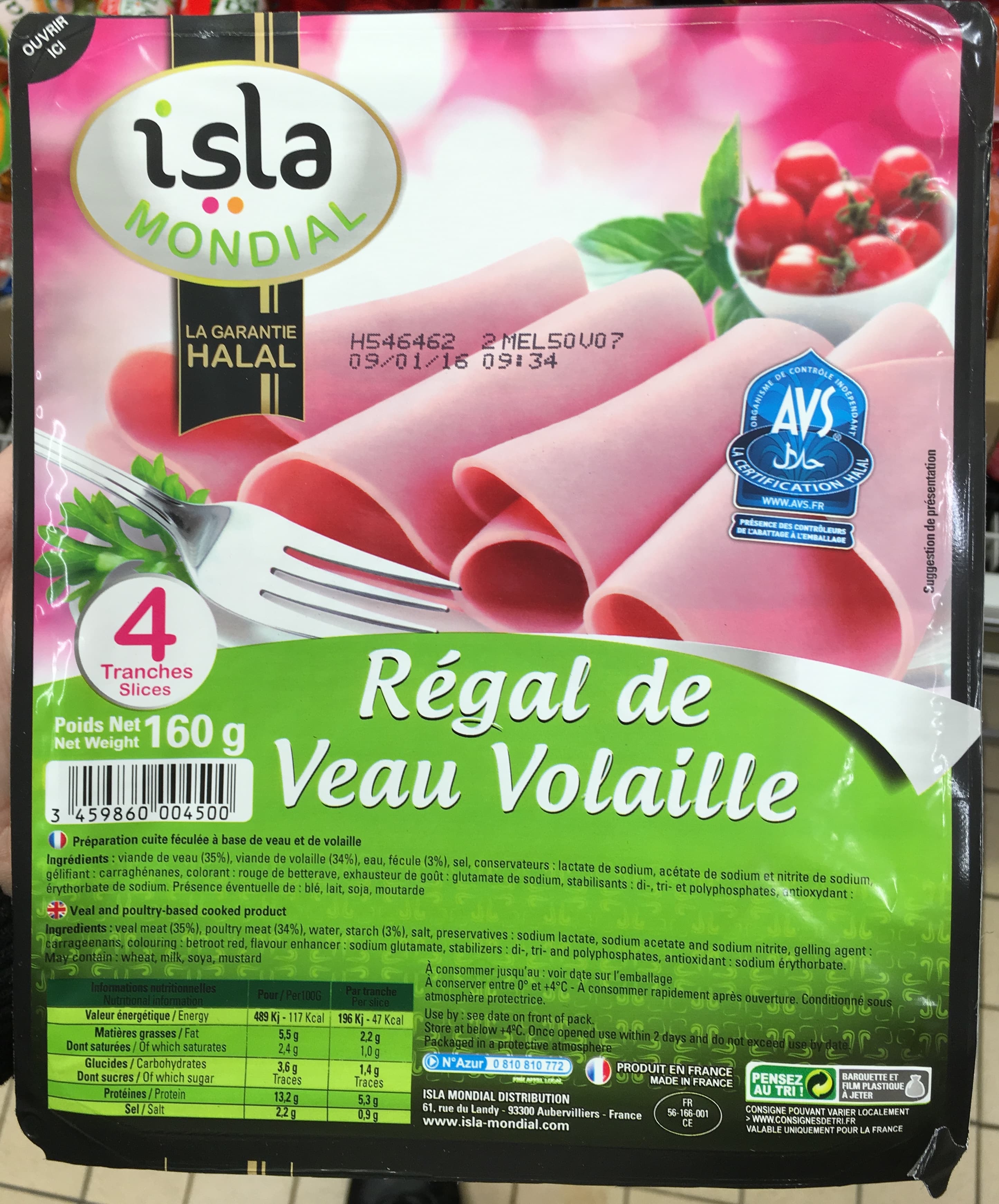 Isla Mondial Régal de Veau Volaille packshot