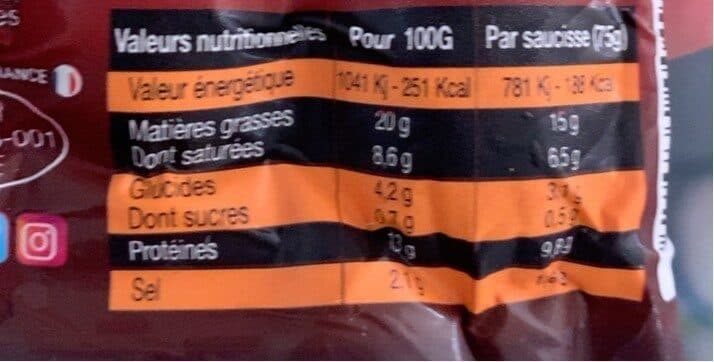 Isla Mondial Saucisses hot dog packshot