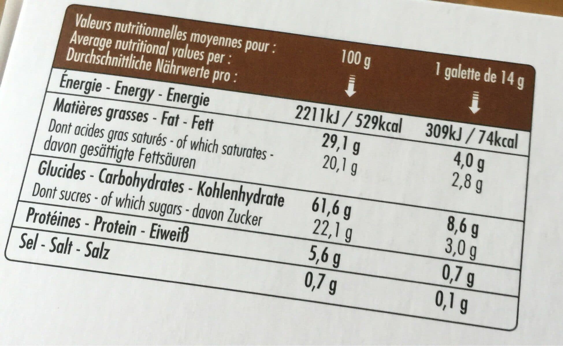 La Lorientaise Galettes Bretonnes Fines - 500 g packshot