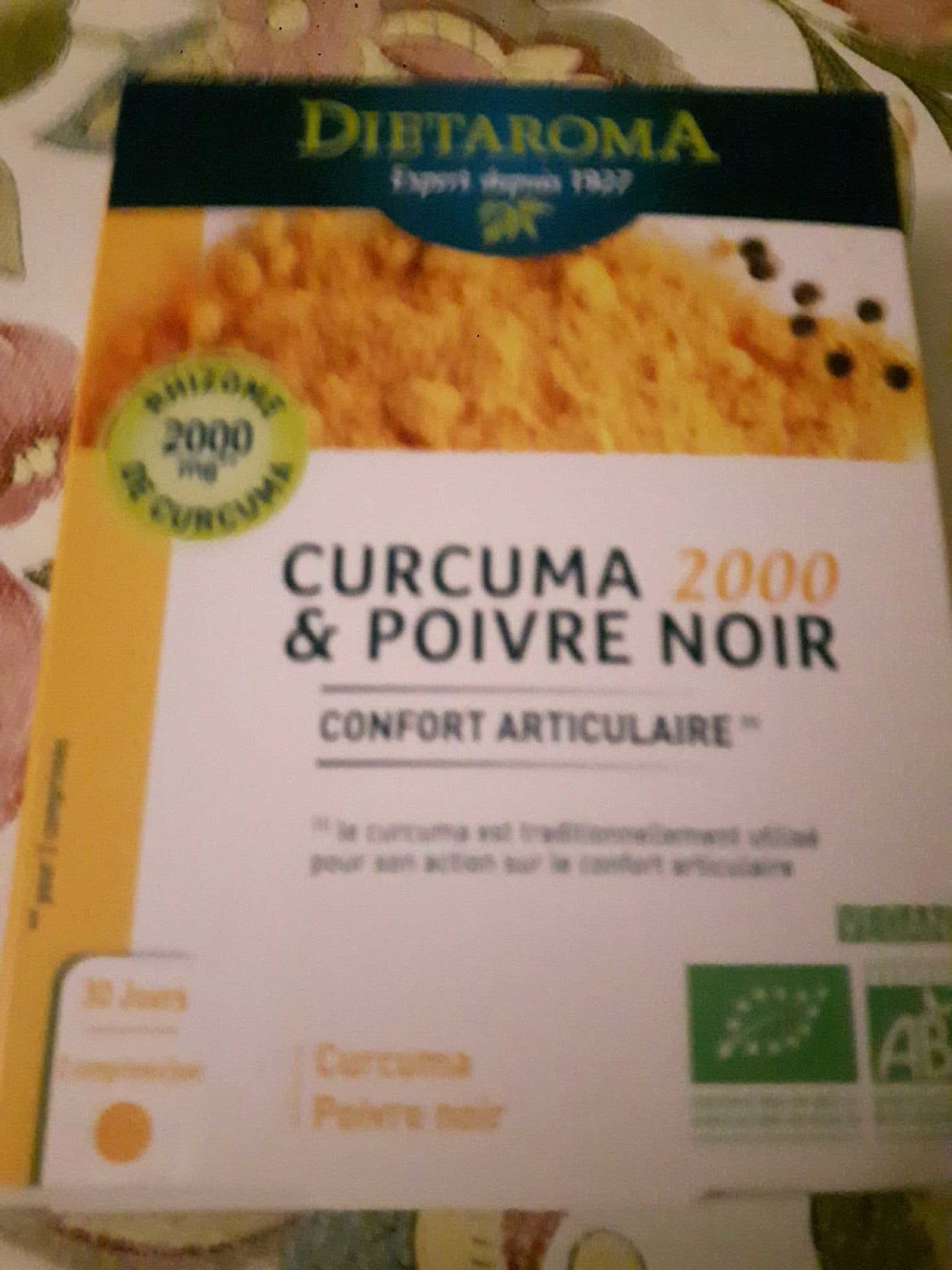 Dietaroma Curcuma 2000 & Poivre Noir Bio - 60 Comprimés - Dietaroma packshot