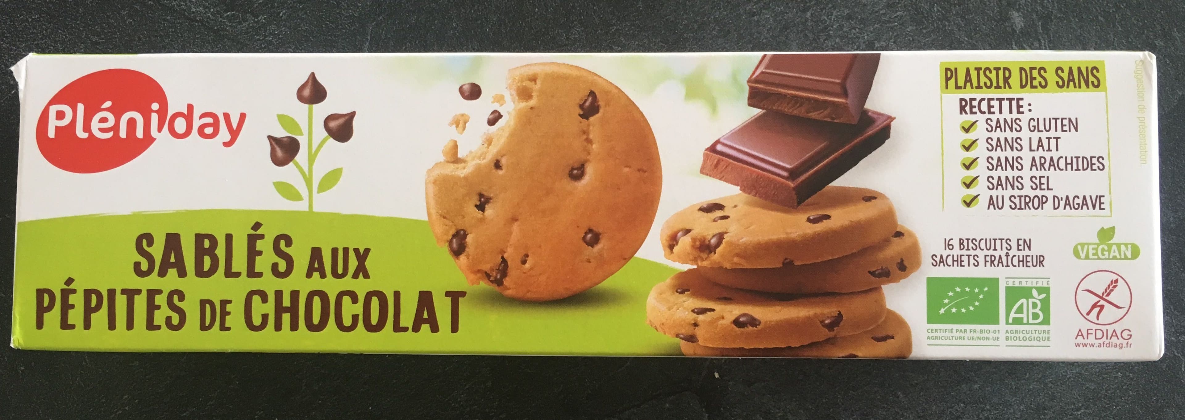 Pleniday Sablés aux pépites de chocolat packshot