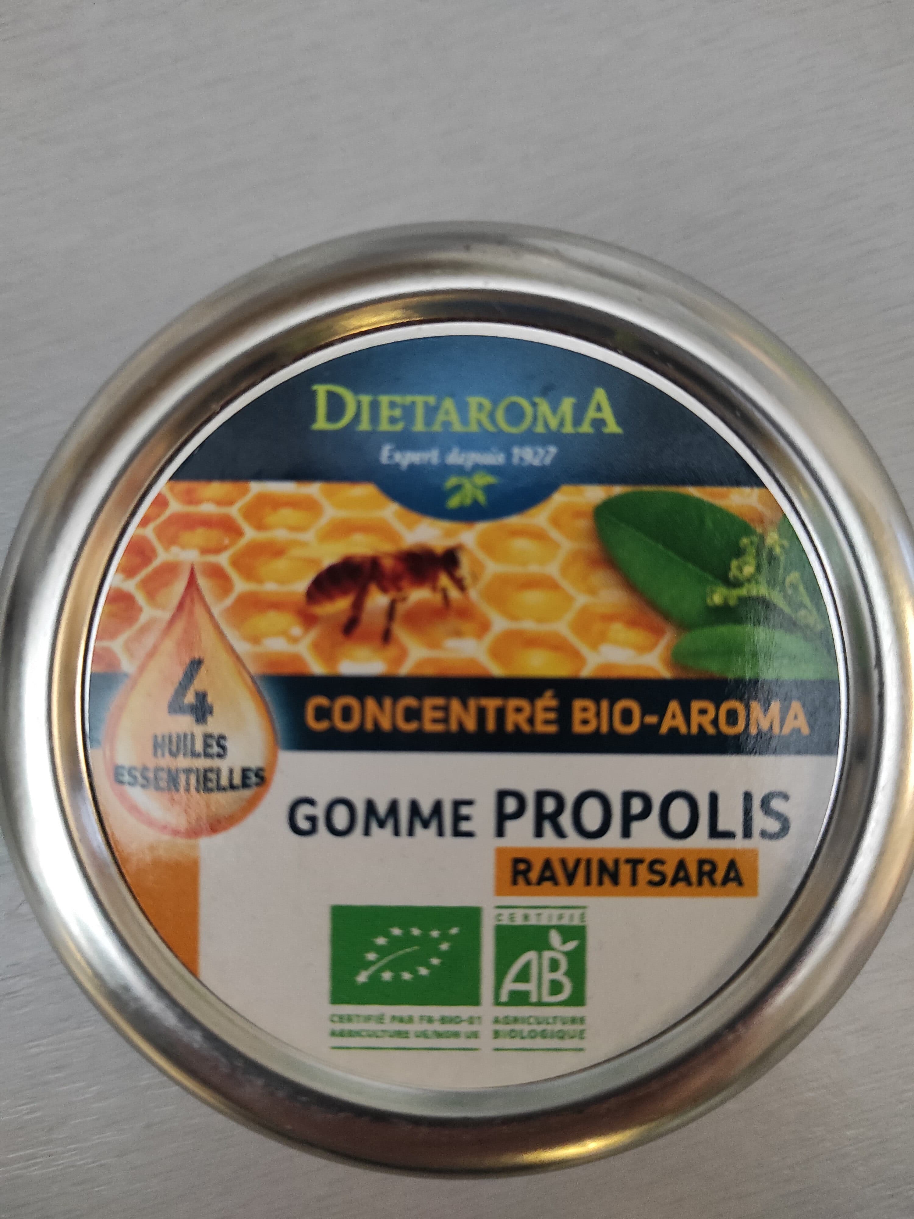 Dietaroma Gommes à La Propolis Et Ravintsara Bio - 40GR - Dietaroma packshot