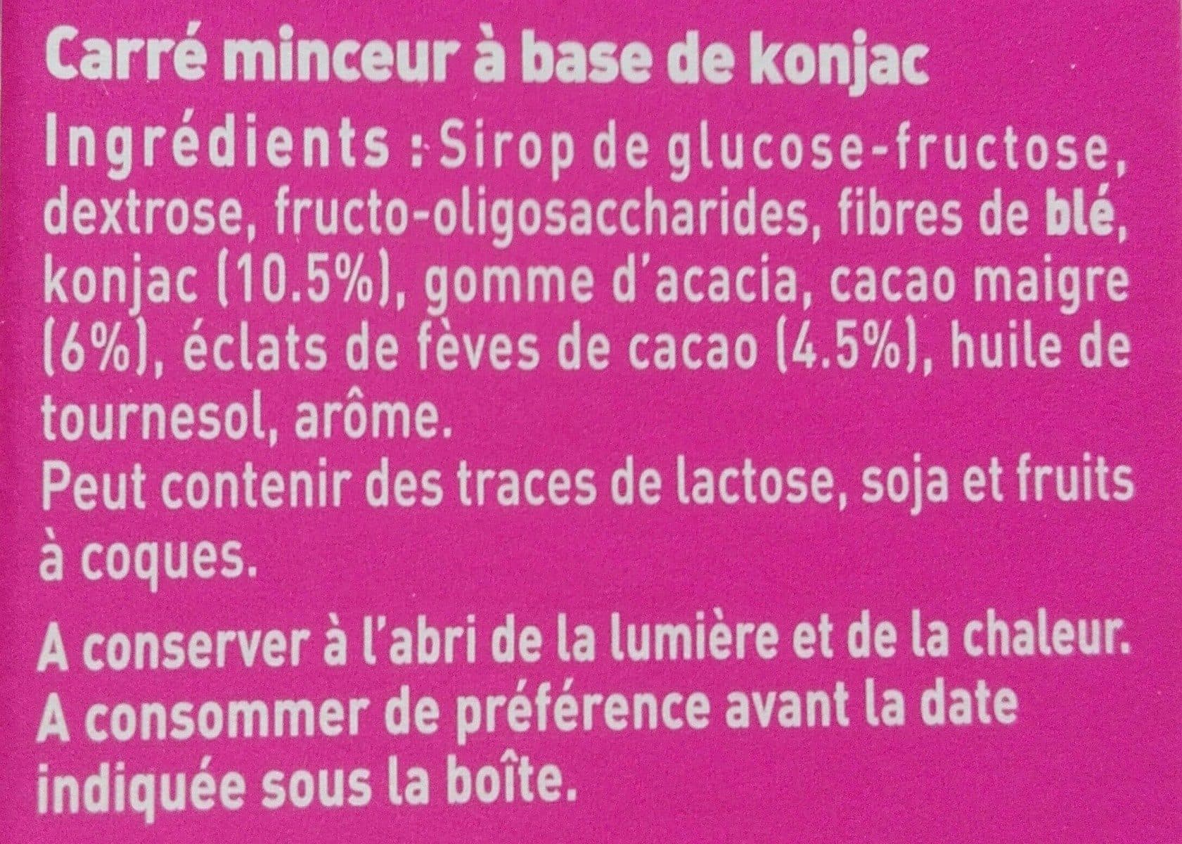 Open Food Facts Cap Ligne Konjac - 12 Carrés - Dietaroma packshot