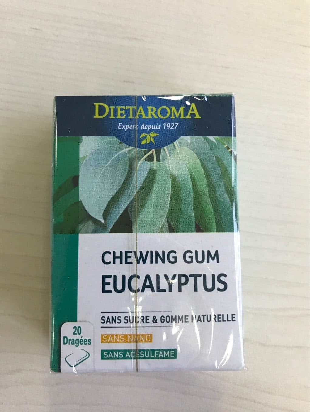 Dietaroma Chewing gum eucalyptus packshot