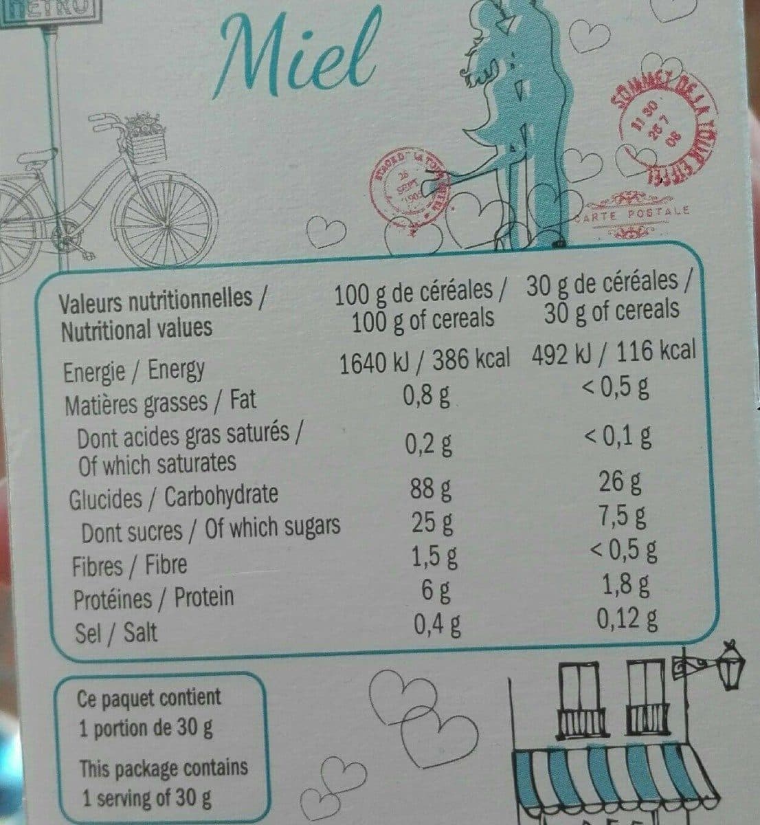 Open Food Facts Anneaux miel packshot